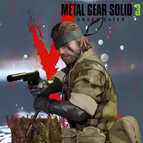 Naked Snake MGS 3 Snake Eater 3D print model