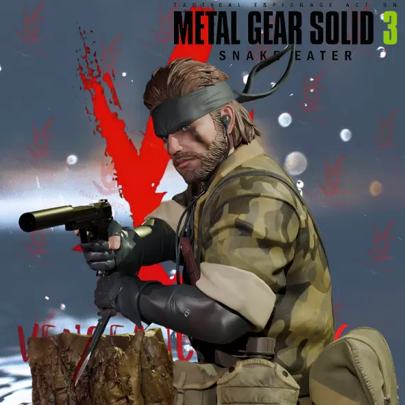 Naked Snake MGS 3 Snake Eater 3D print model_0