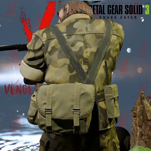 Naked Snake MGS 3 Snake Eater 3D print model_11