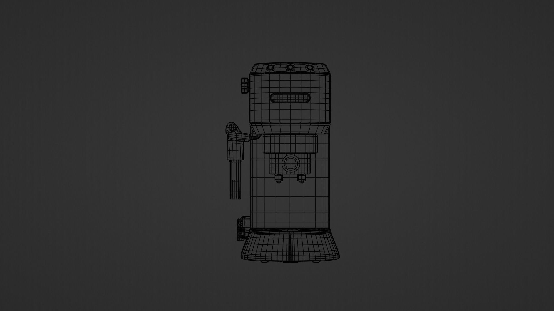 Delonghi Espresso and Coffee Machine Used 3D model_17