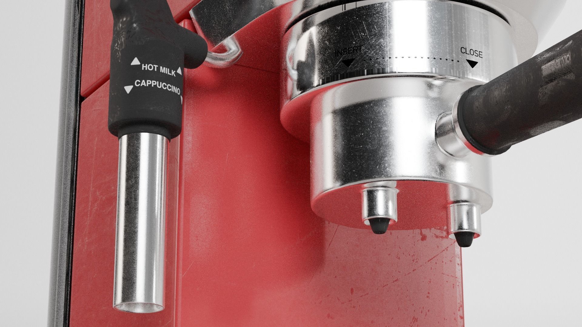 Delonghi Espresso and Coffee Machine Used 3D model_5