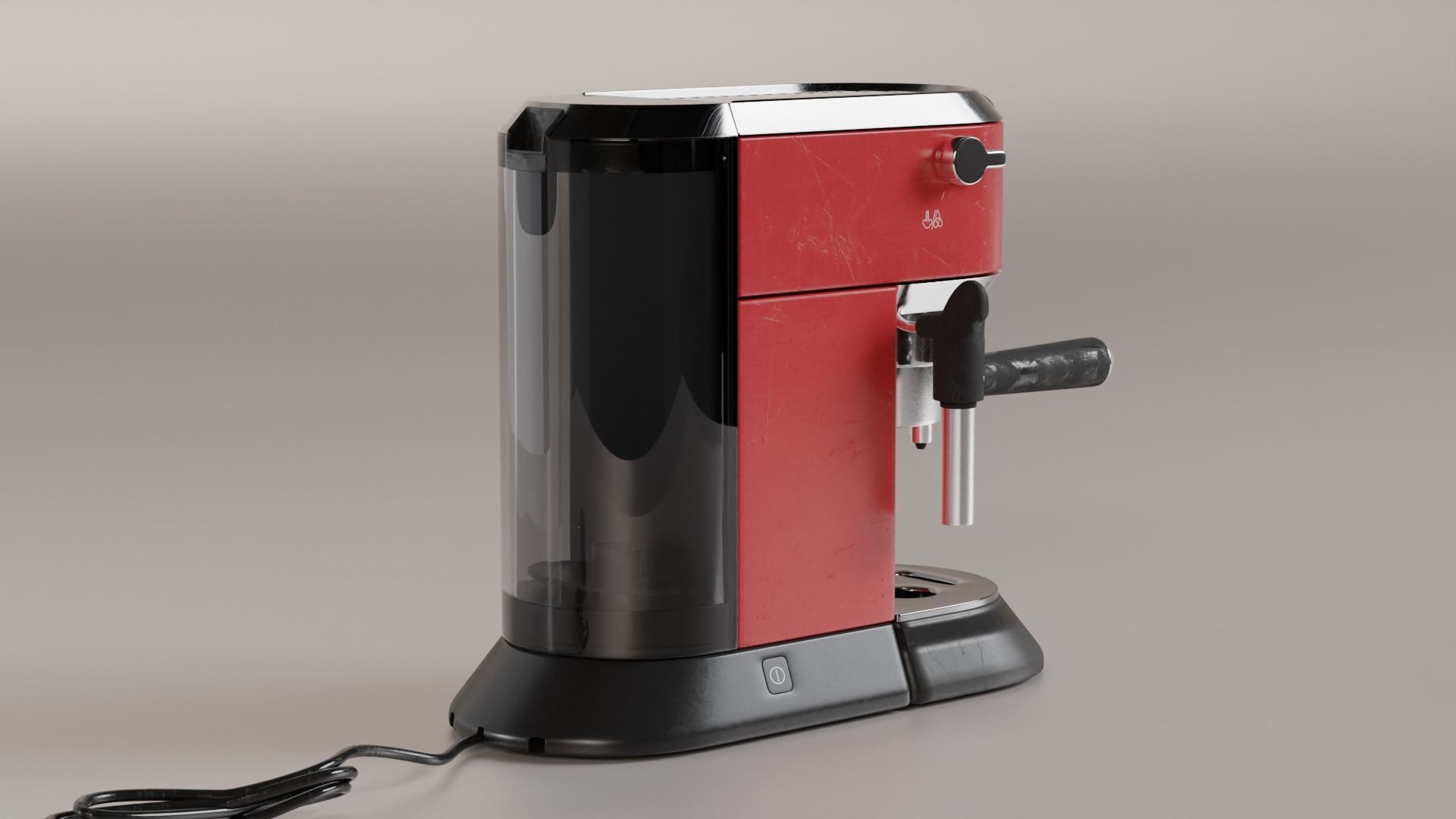 Delonghi Espresso and Coffee Machine Used 3D model_3