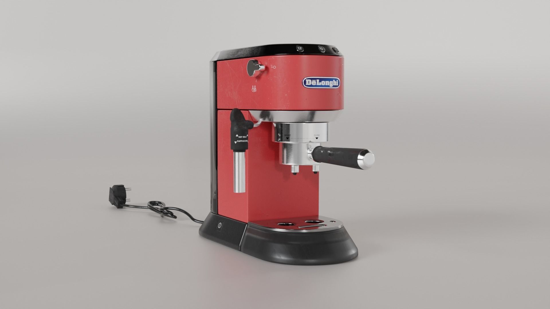 Delonghi Espresso and Coffee Machine Used 3D model_2