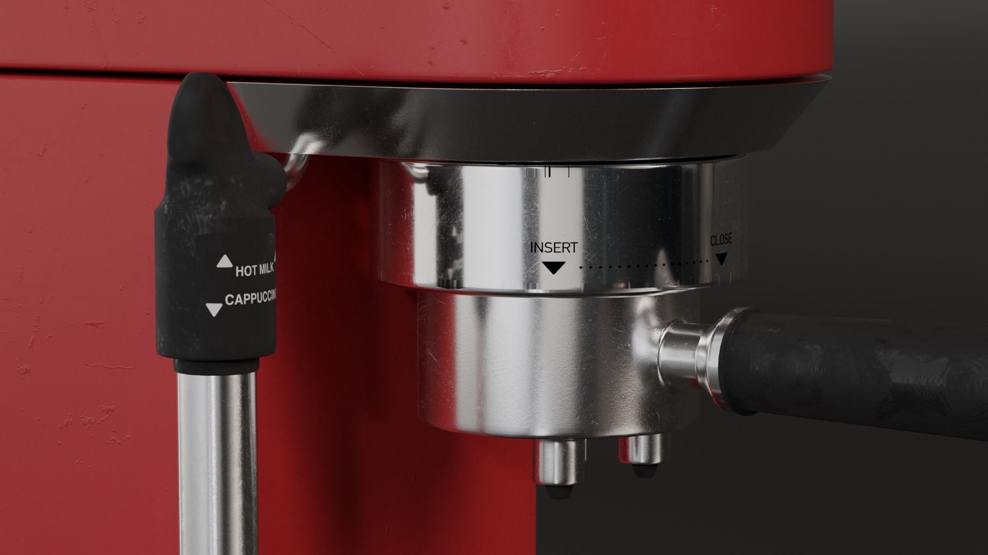 Delonghi Espresso and Coffee Machine Used 3D model_7