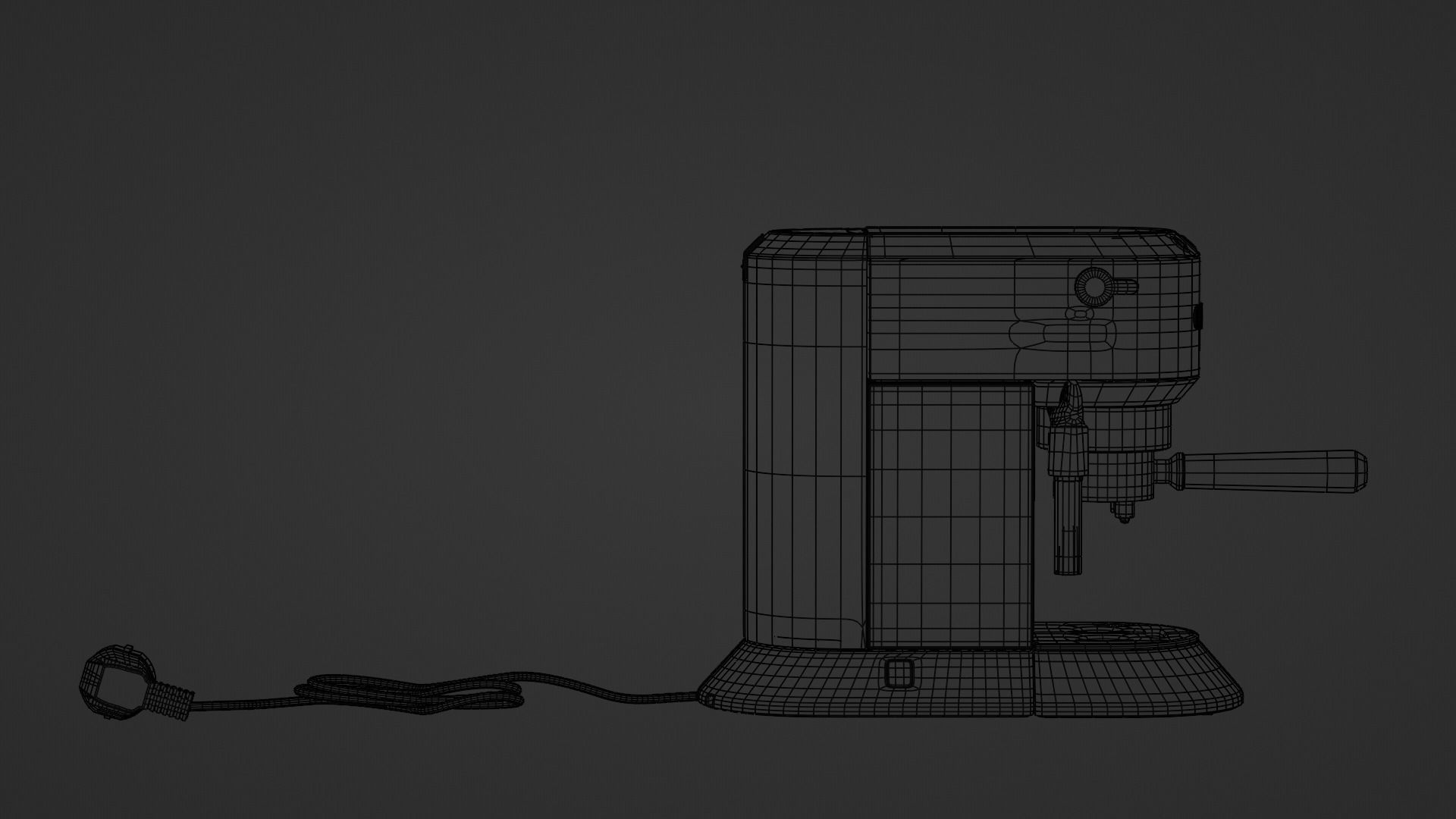 Delonghi Espresso and Coffee Machine Used 3D model_15