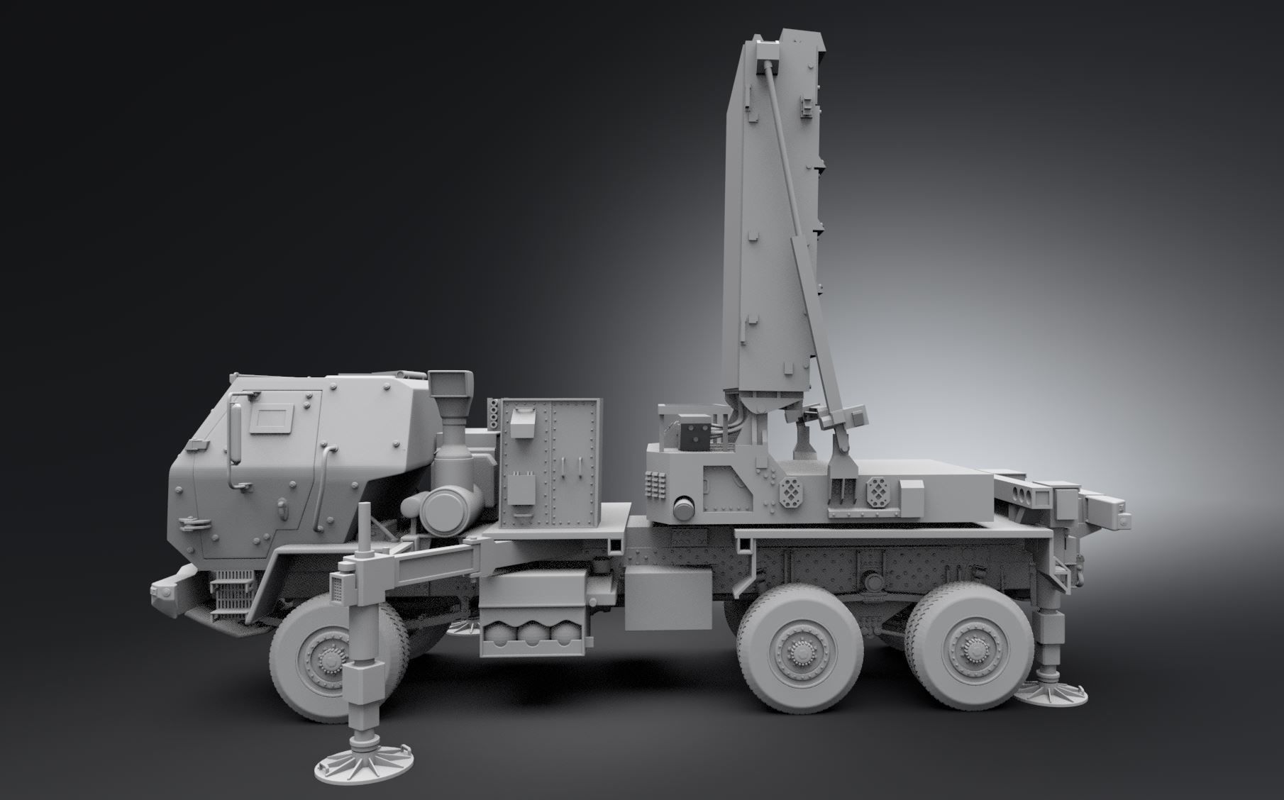 AN TPQ53 Radar scale model 3D print model_1