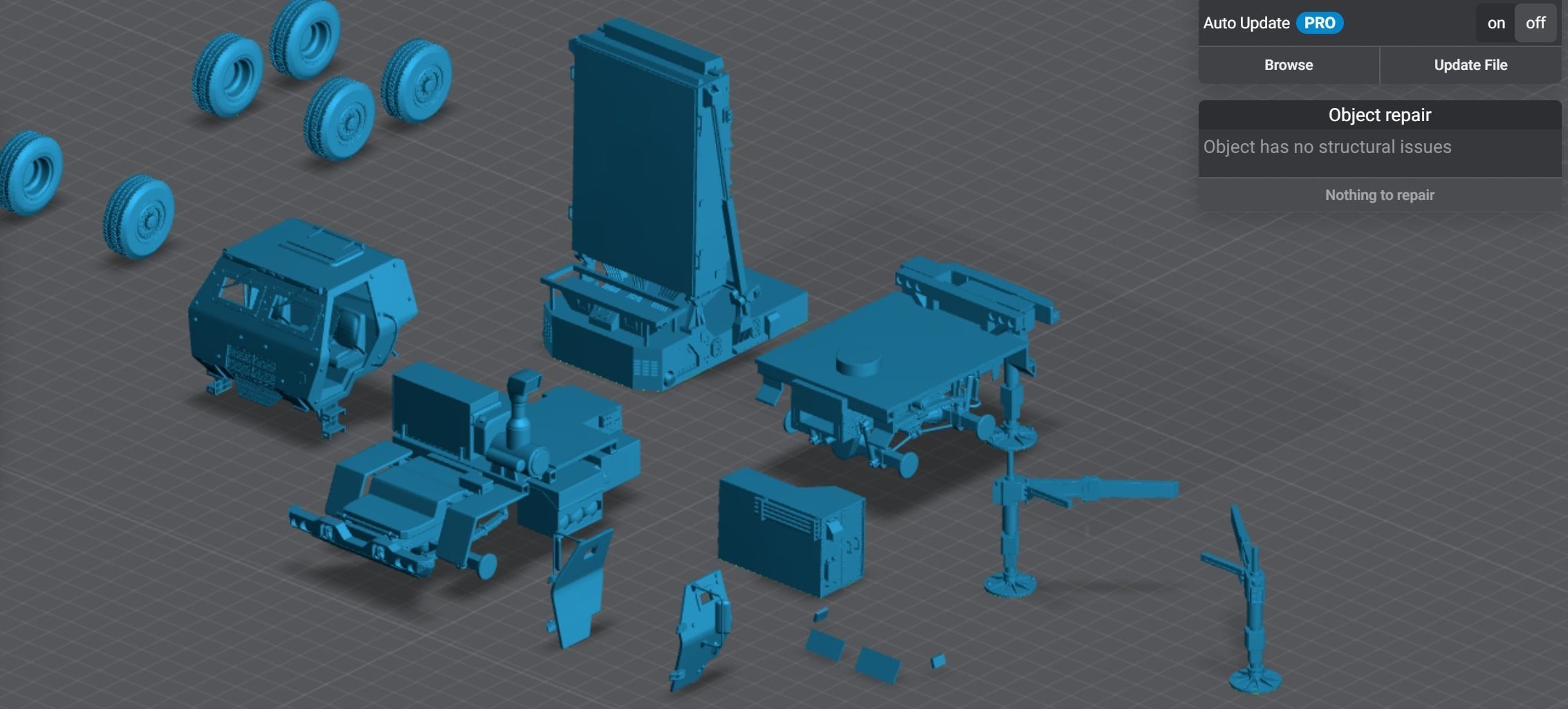 AN TPQ53 Radar scale model 3D print model_5