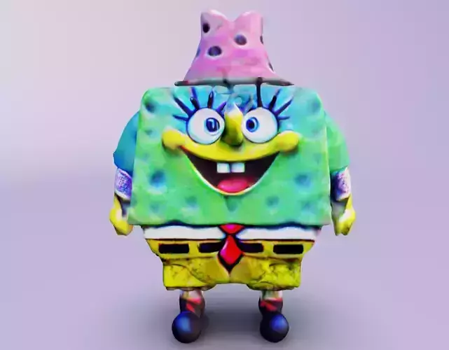 Spongebob patrick and gary 3D print model