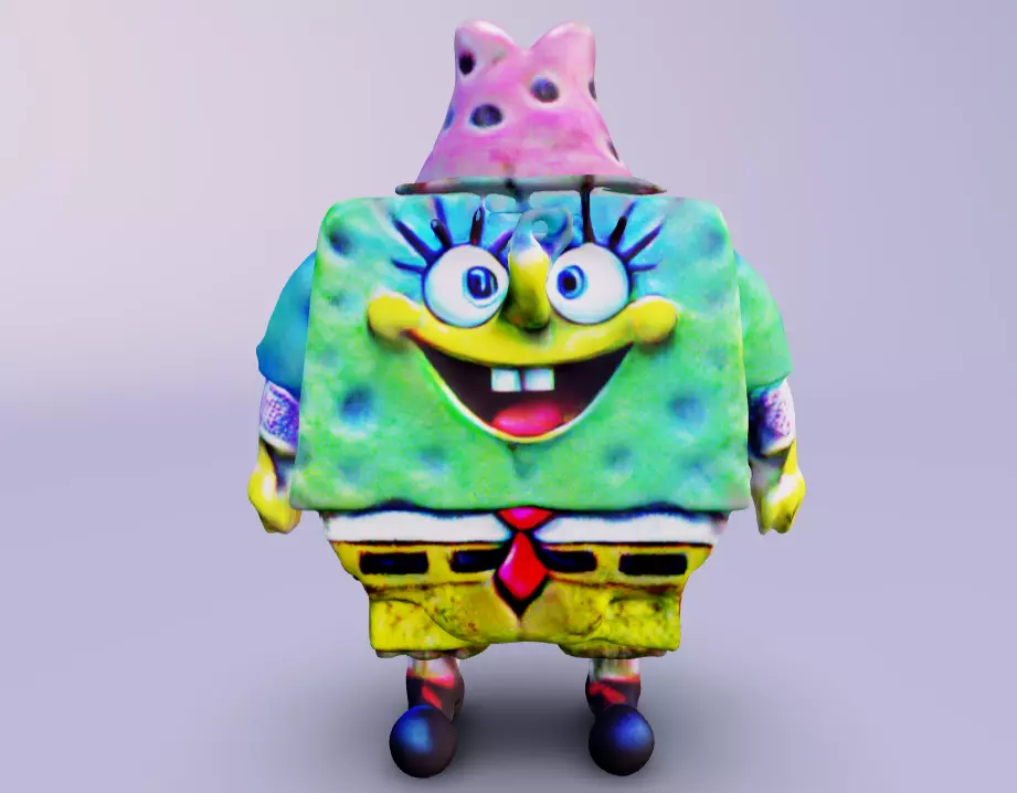 Spongebob patrick and gary 3D print model_0