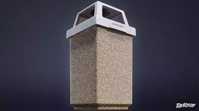 TRASH - Trash Can Set 34 - LOW POLY AND NANITE