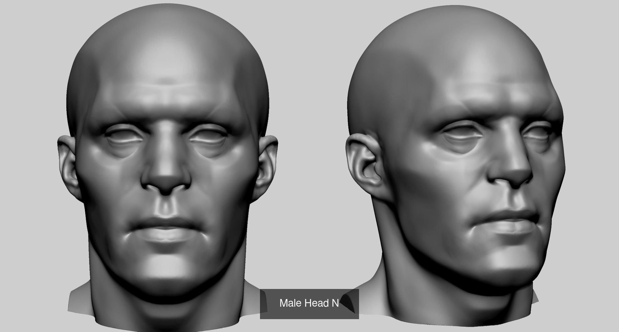 Male Heads for 3DPrint 3D Model Collection_15