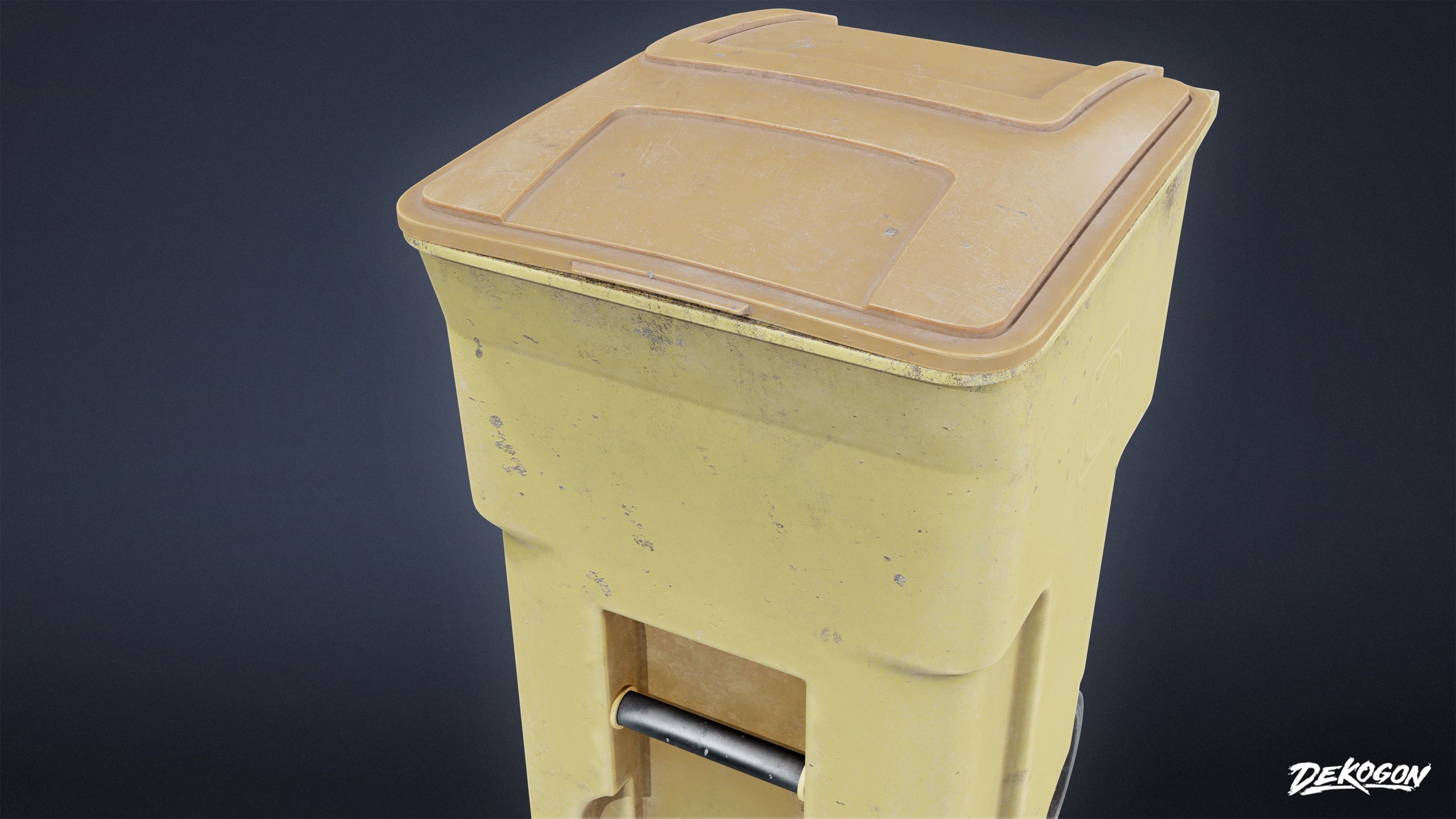 TRASH - Trash Plastic Dumpster 01 - LOW POLY AND NANITE Low-poly 3D model_3