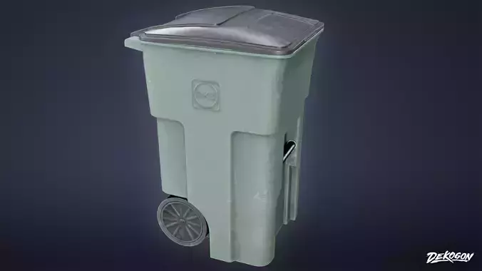 TRASH - Trash Plastic Dumpster 01 - LOW POLY AND NANITE