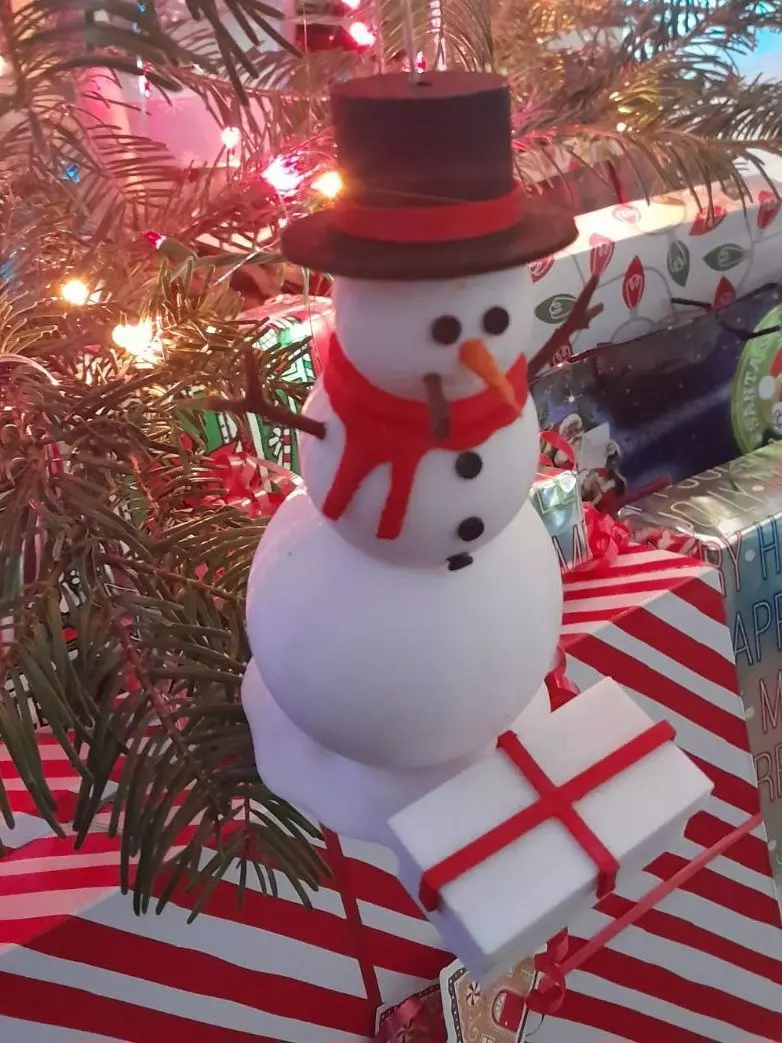 Snowman Ornement 3D print model_0