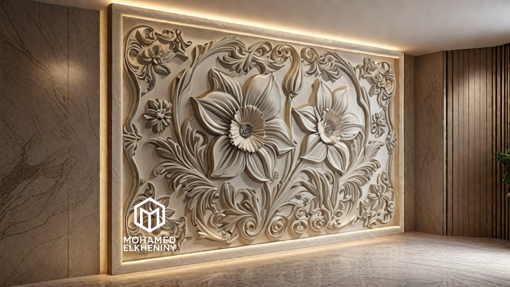 Modern Wall Panel Relief for CNC and 3D Printing 02  3D print model_11