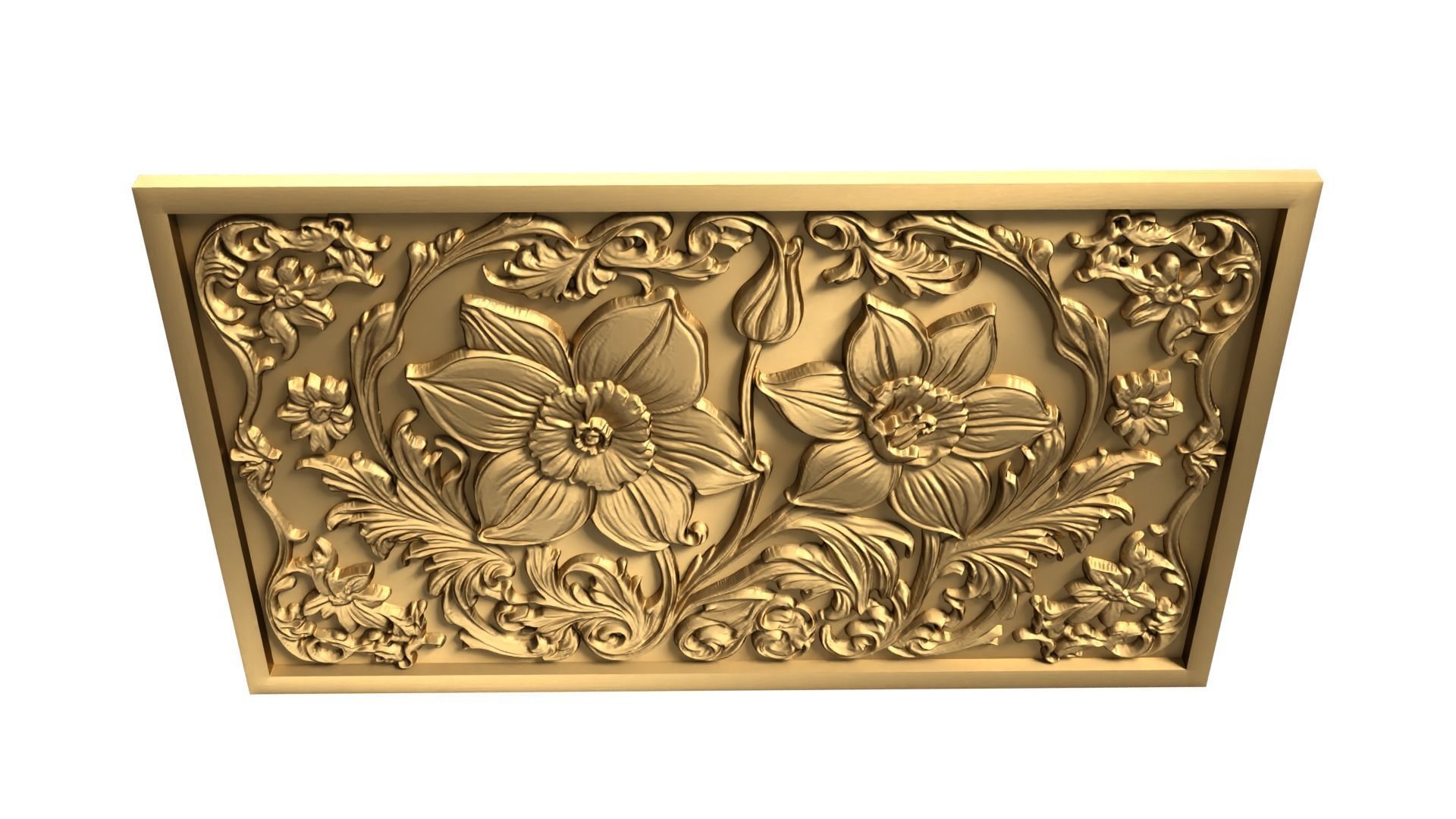 Modern Wall Panel Relief for CNC and 3D Printing 02  3D print model_7