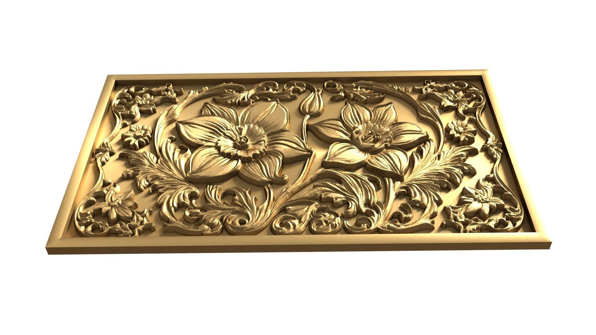 Modern Wall Panel Relief for CNC and 3D Printing 02  3D print model_3