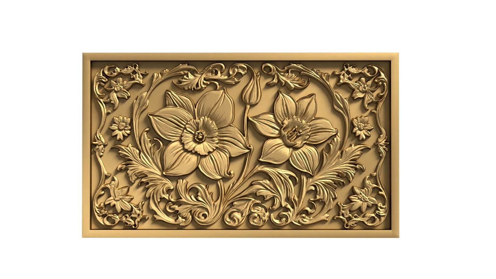 Modern Wall Panel Relief for CNC and 3D Printing 02  3D print model_1