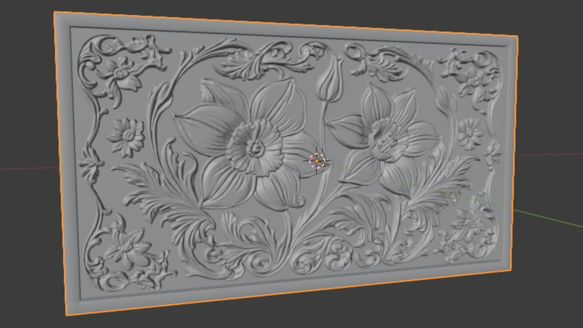 Modern Wall Panel Relief for CNC and 3D Printing 02  3D print model_10