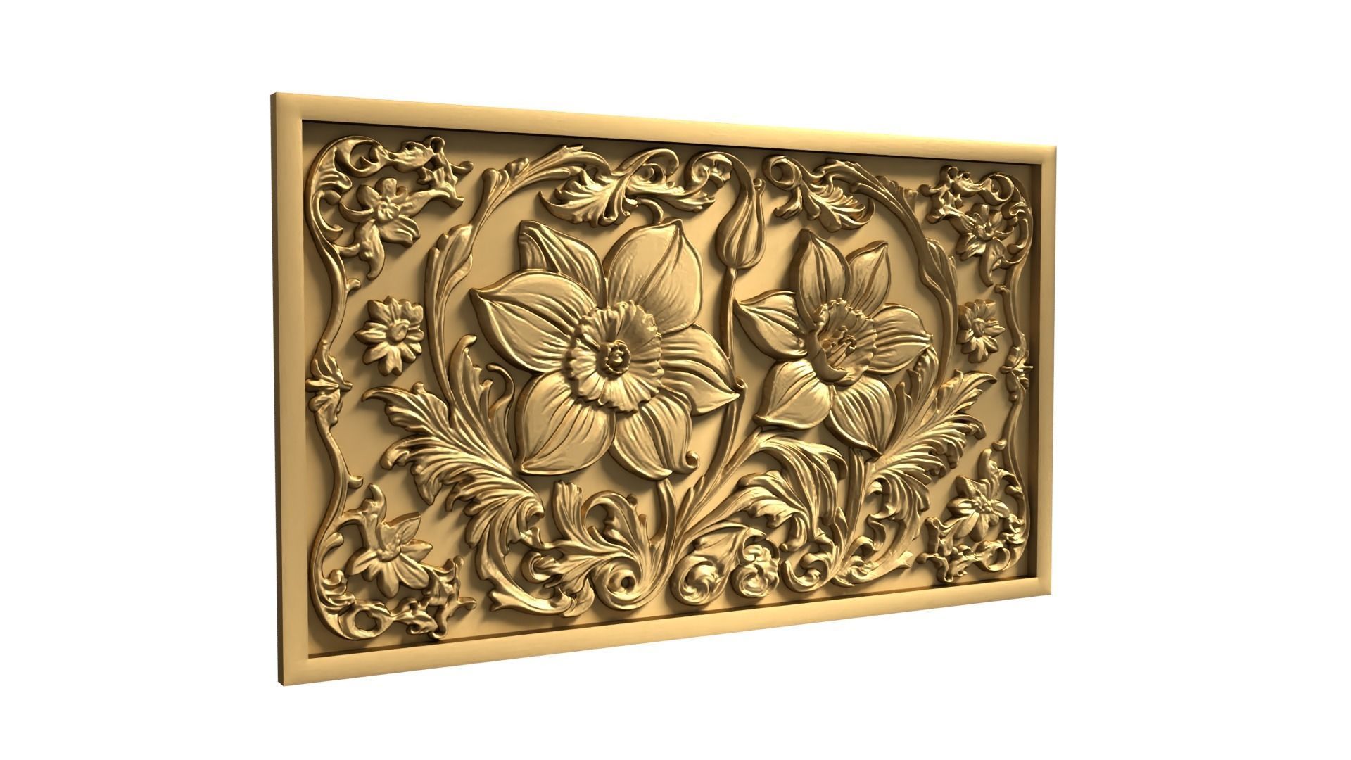 Modern Wall Panel Relief for CNC and 3D Printing 02  3D print model_8