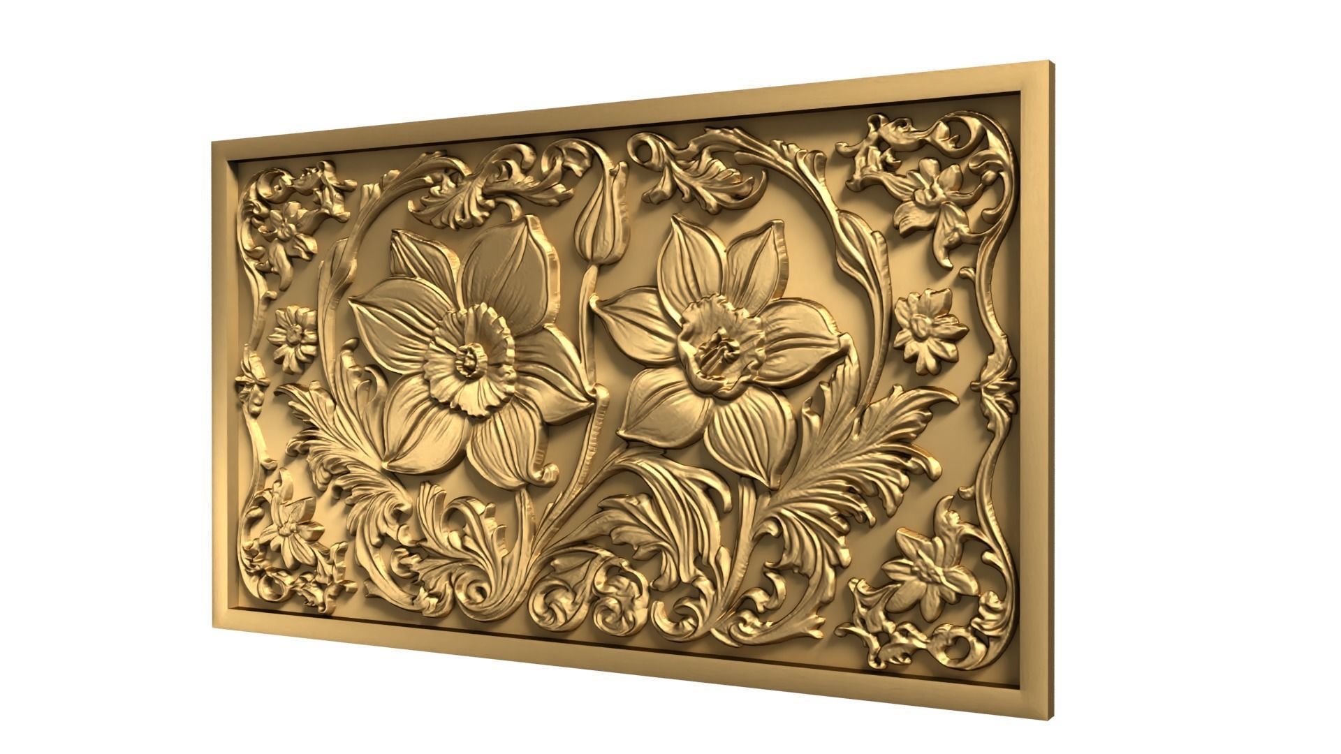 Modern Wall Panel Relief for CNC and 3D Printing 02  3D print model_9