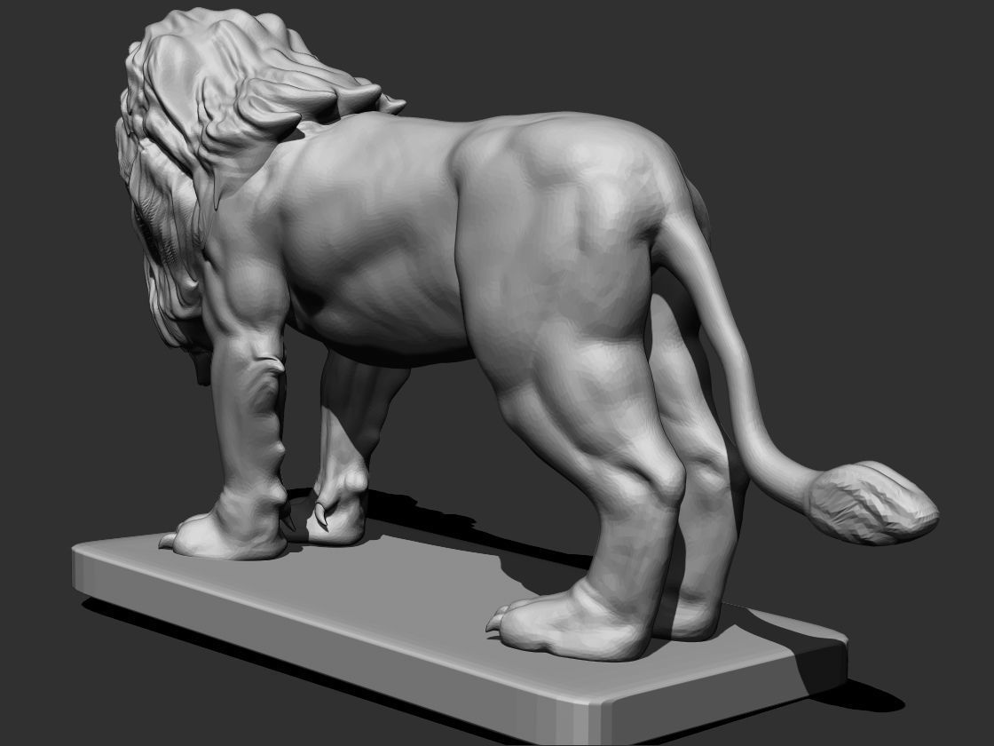 Lion Gargoyle 3D print model_6