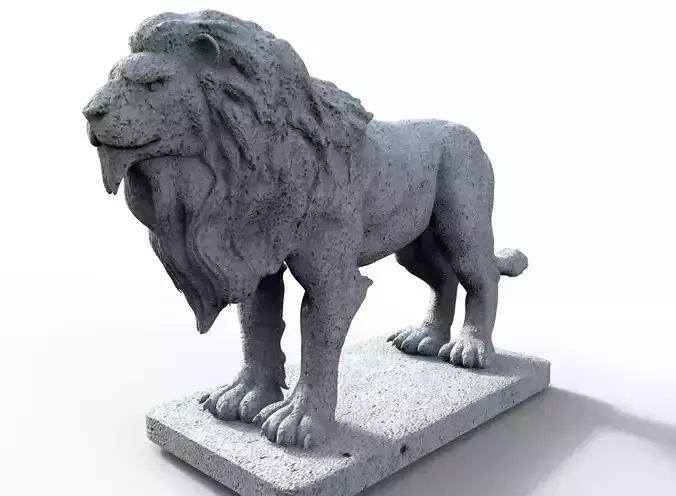 Lion Gargoyle 3D print model