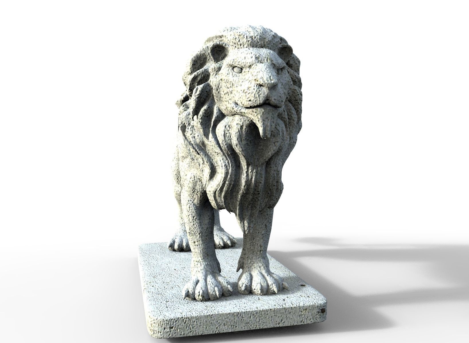 Lion Gargoyle 3D print model_2