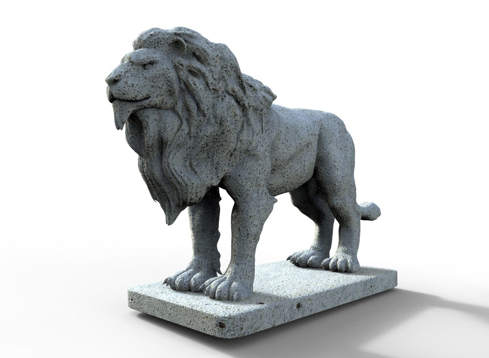 Lion Gargoyle 3D print model_1