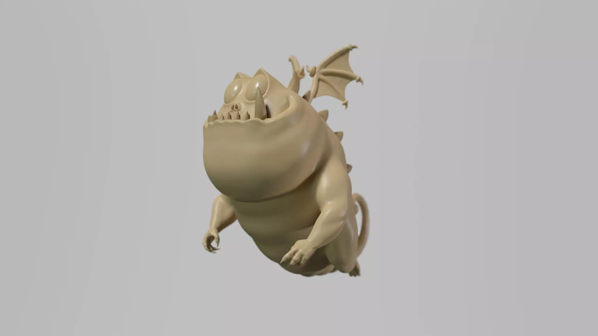 Cut and fat dragon for 3d print 75 mm 3D print model_0
