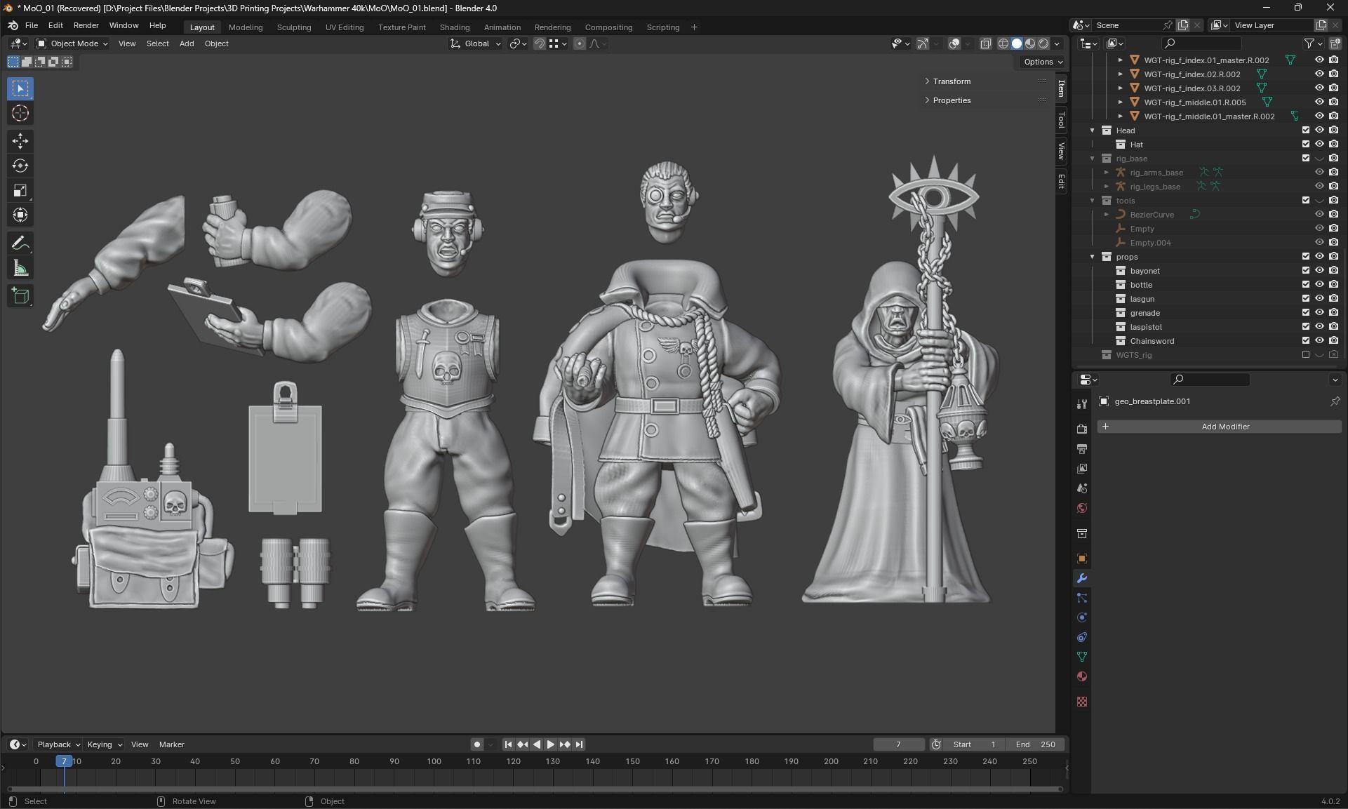 Imperial Advisors Master of Ordnance Master of Fleet Astropath 3D print model_2