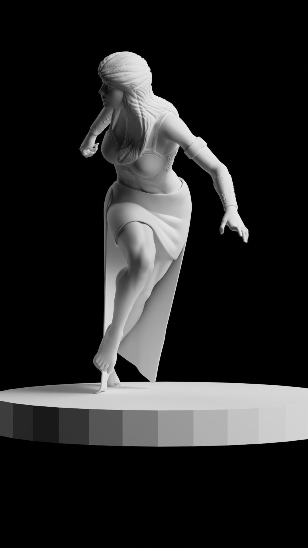 FEMALE VIKING 3D print model_9