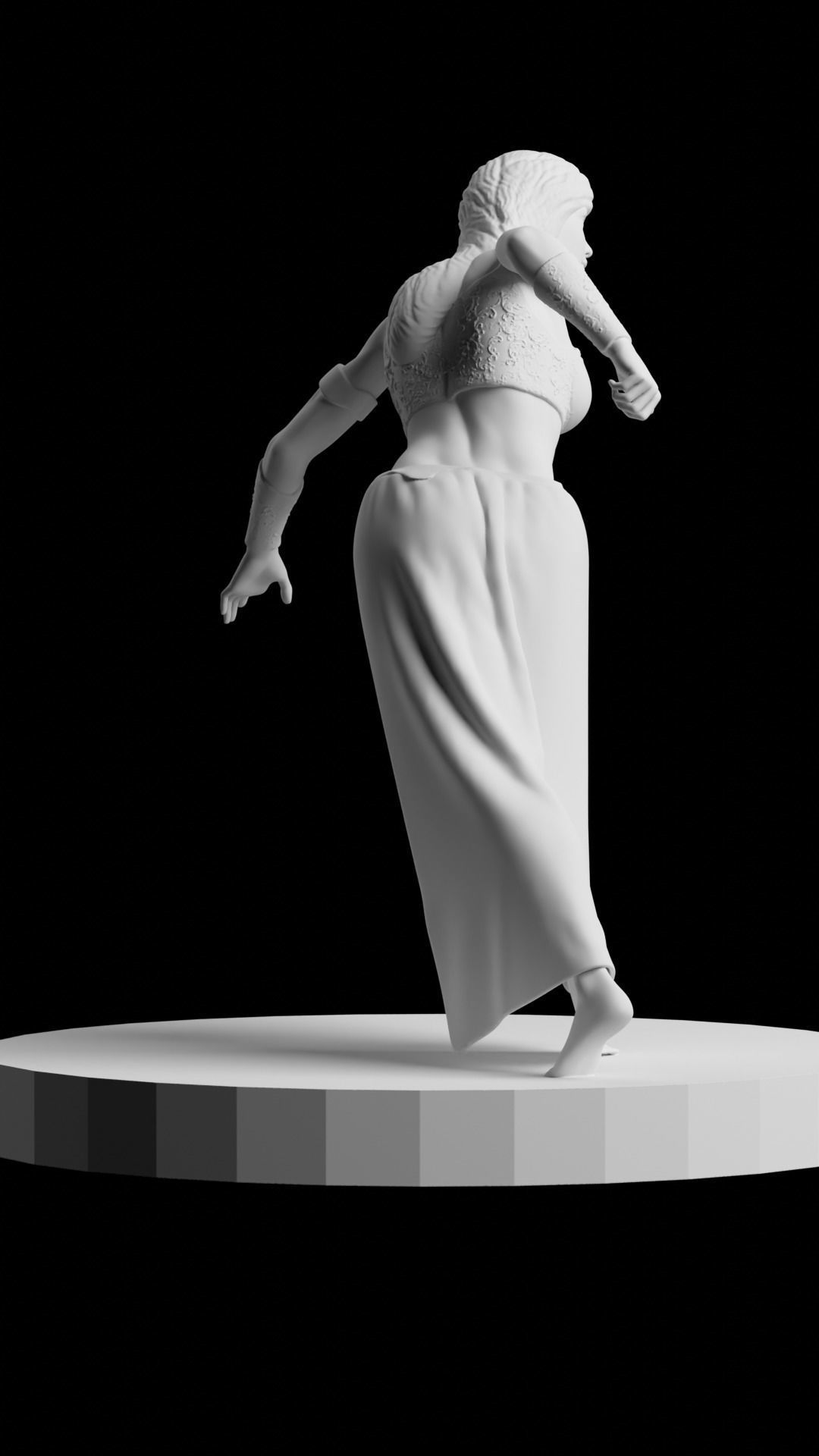 FEMALE VIKING 3D print model_5