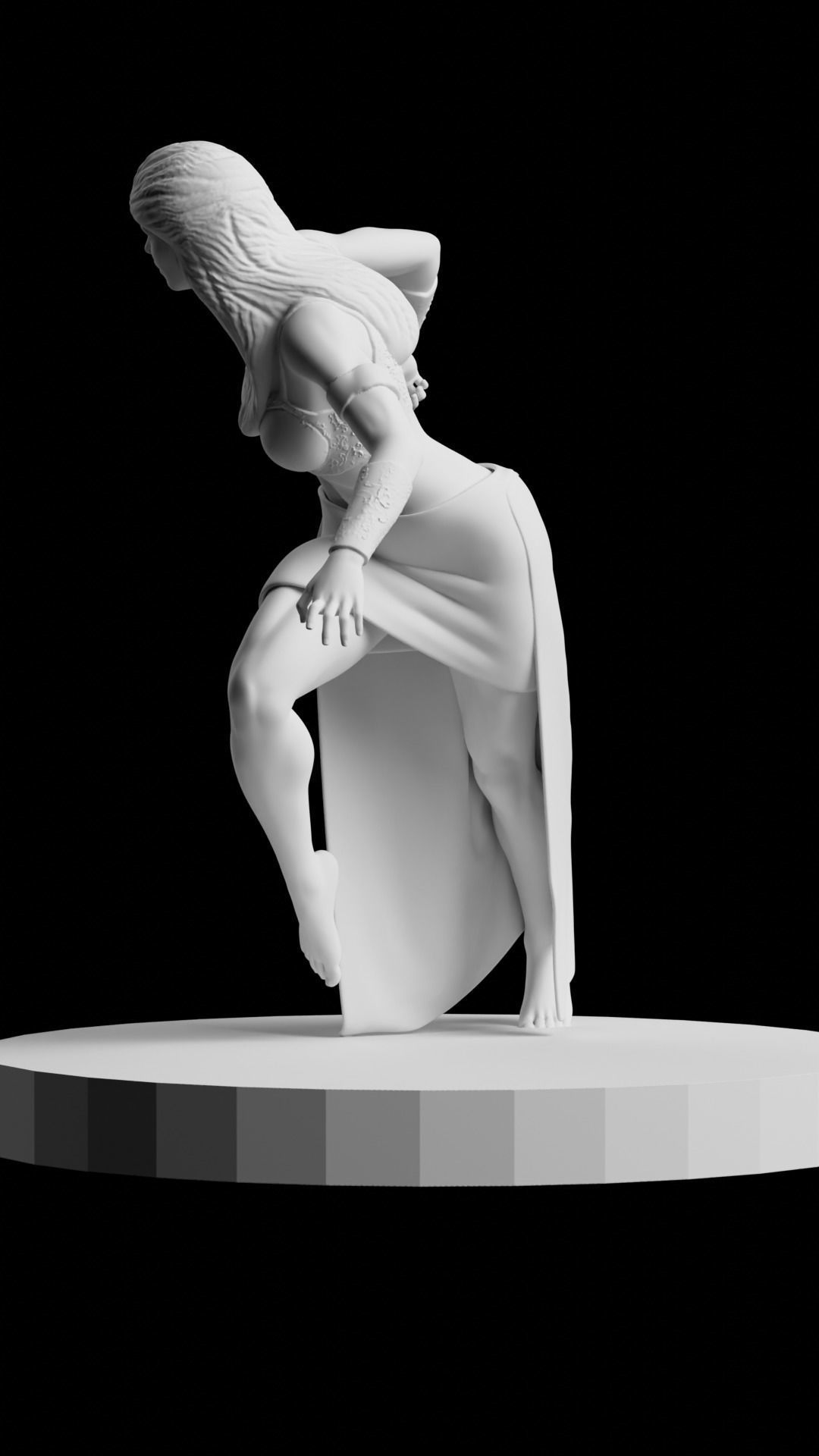 FEMALE VIKING 3D print model_8