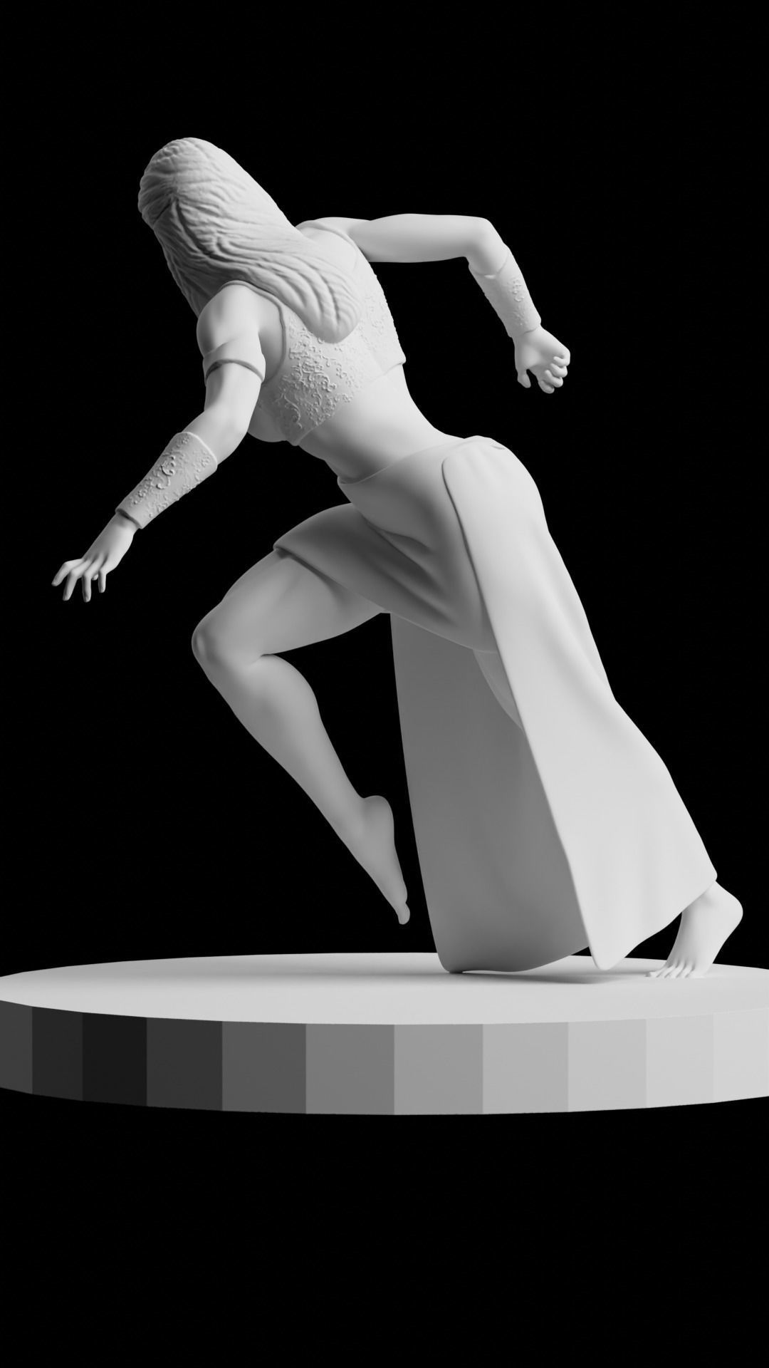 FEMALE VIKING 3D print model_7