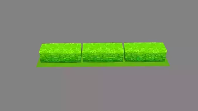 Cartoon garden grass bushes - Strips