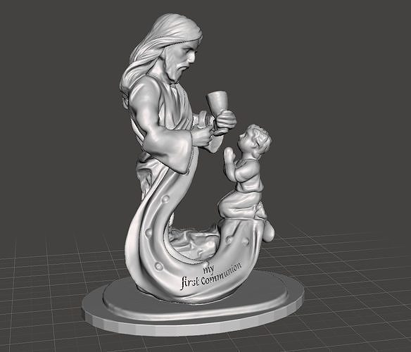 my first communion  statue 3D print model