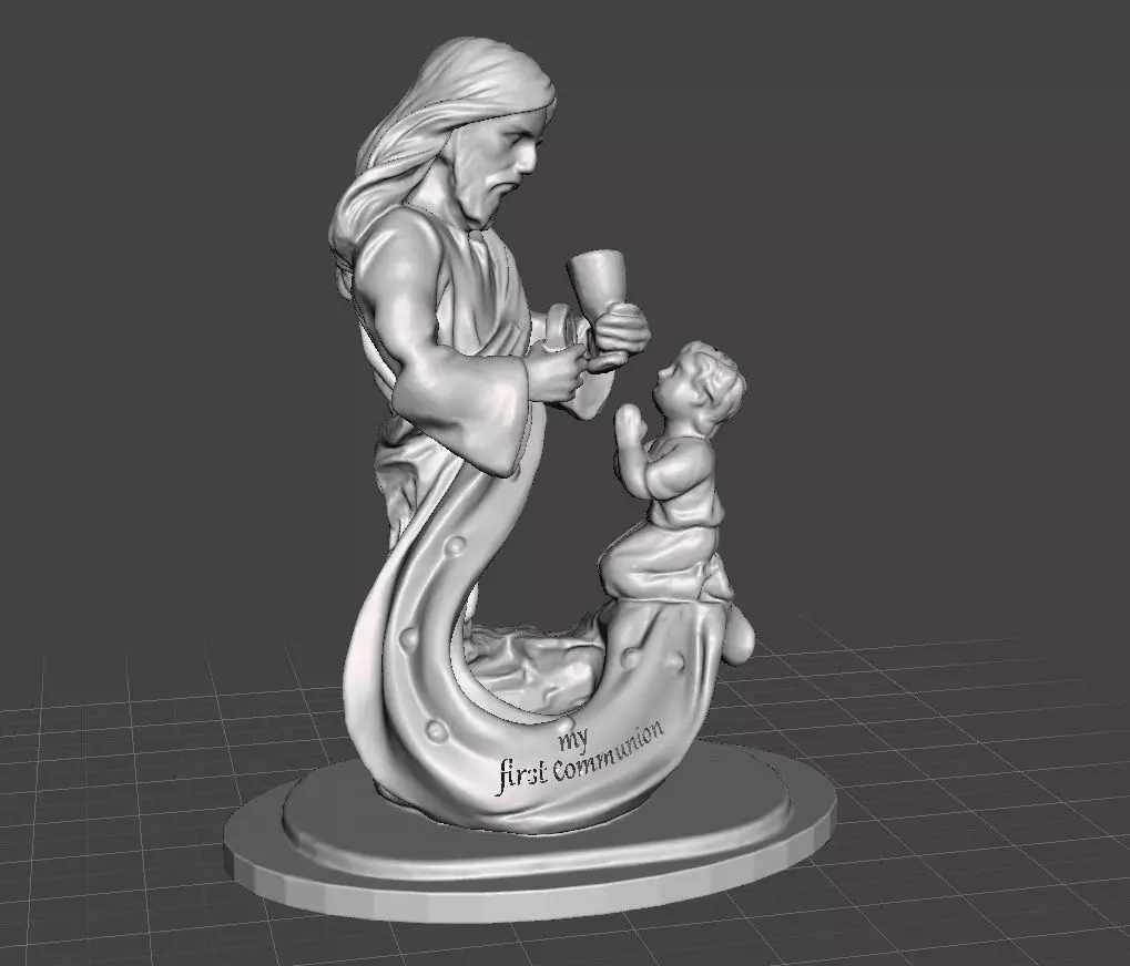 my first communion statue 3D print model