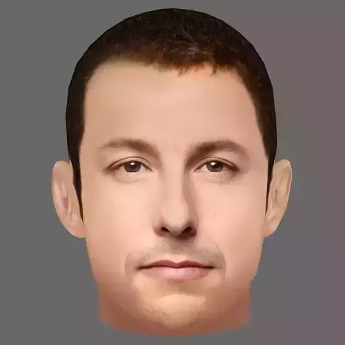 Adam Sandler Head - Low poly head for game