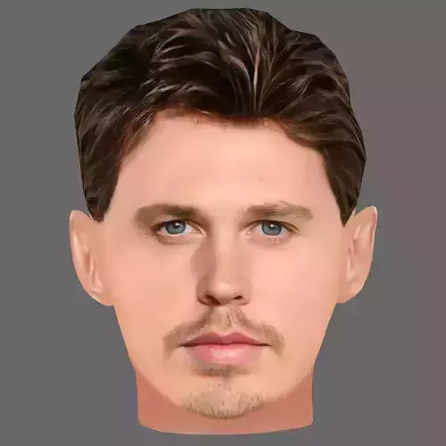 Austin Butler Head - Low poly head for game
