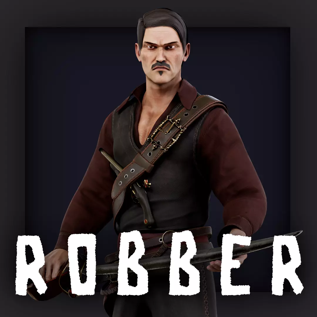 ROBBER1 Low-poly 3D model