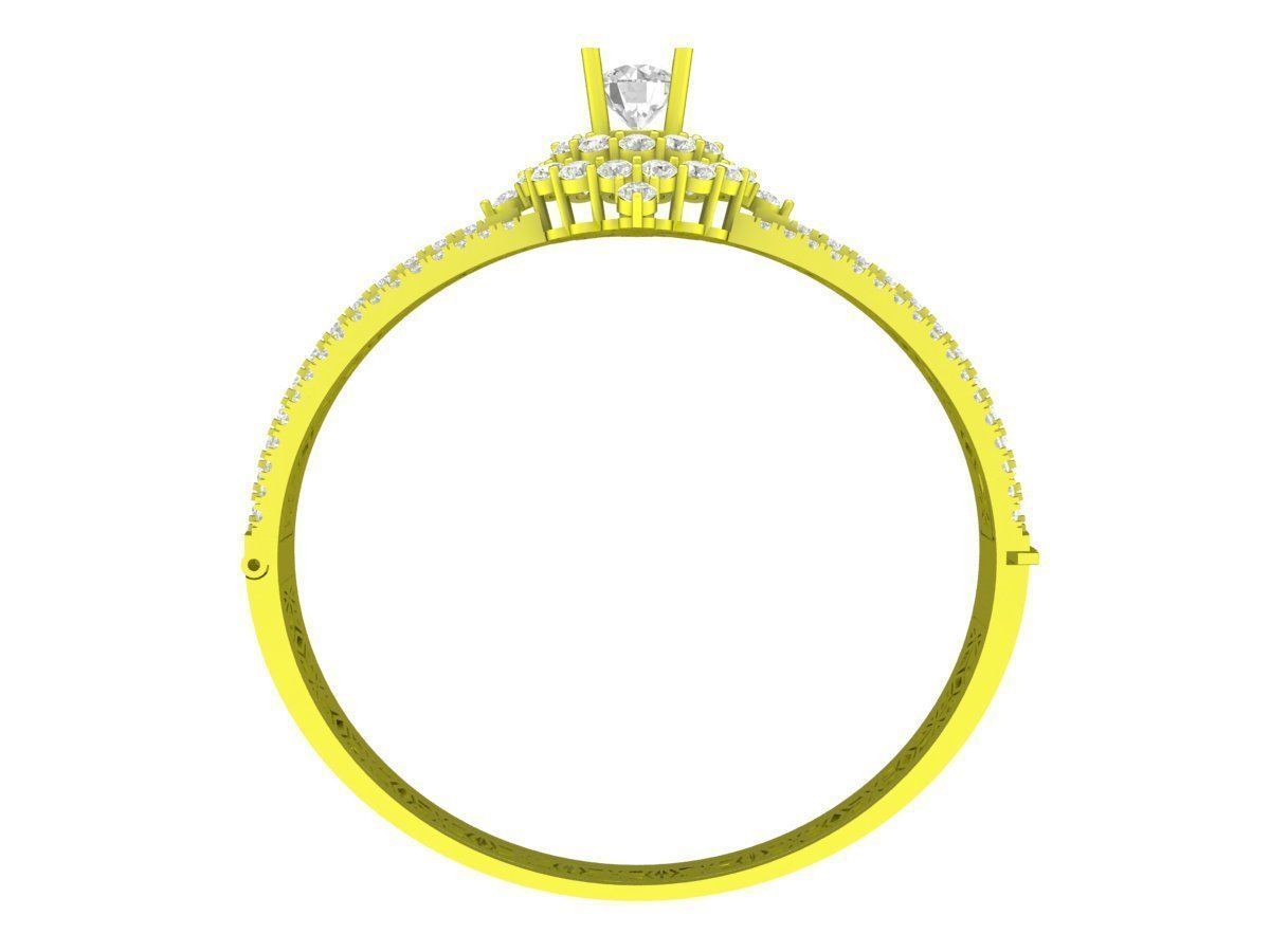 5818 luxury diamond women bangle bracelets 3D print model_3