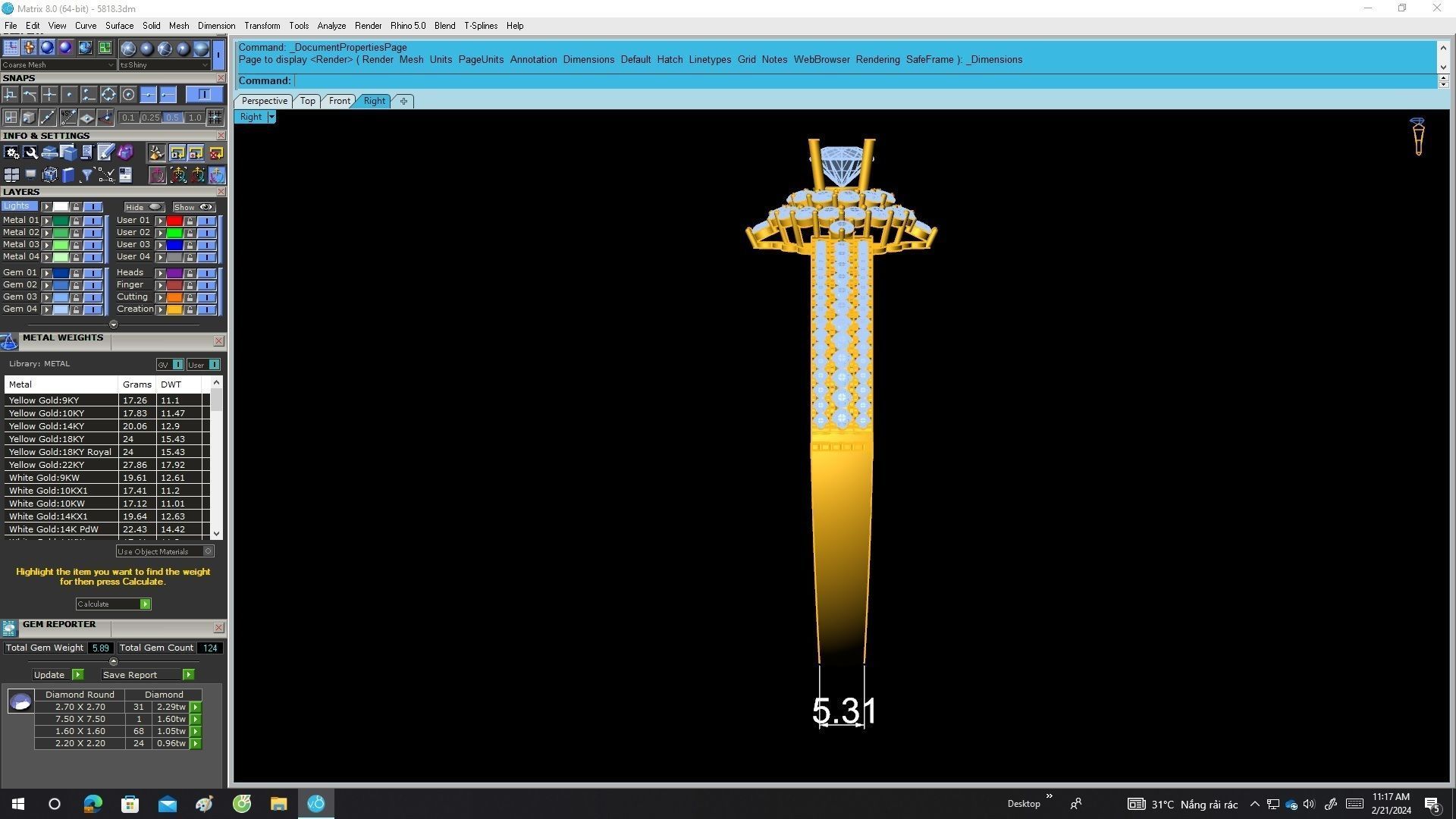 5818 luxury diamond women bangle bracelets 3D print model_7