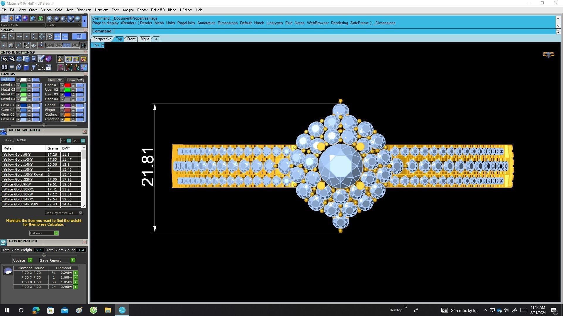 5818 luxury diamond women bangle bracelets 3D print model_5