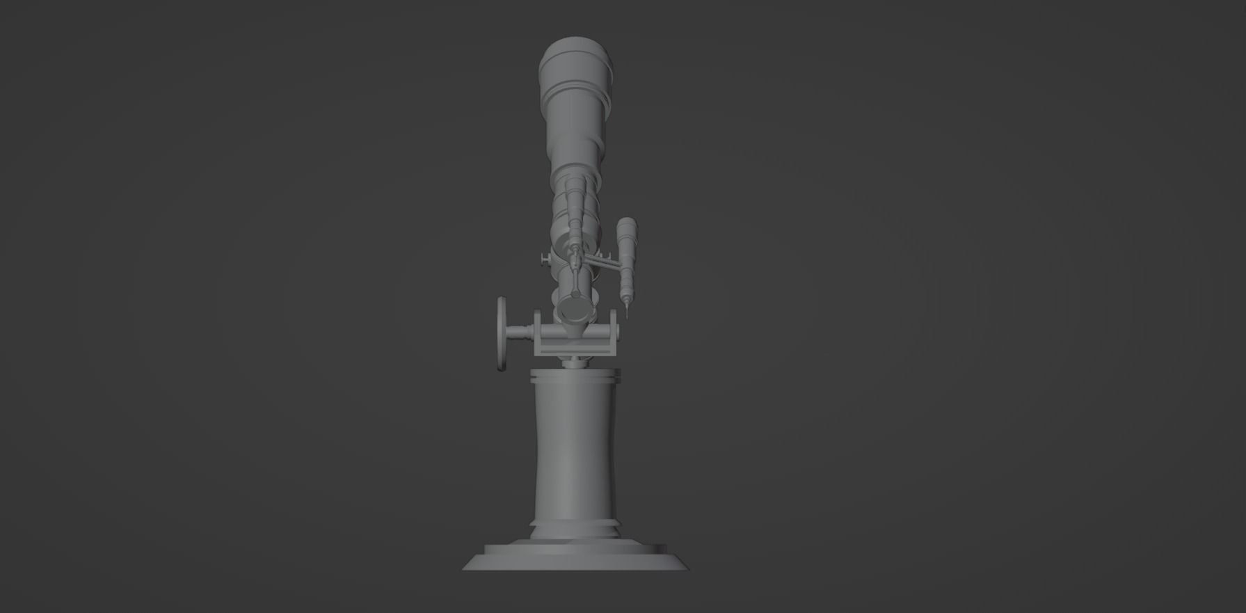 Astronomical Telescope - 1 - Textured 3D model_13