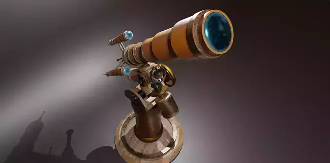 Astronomical Telescope - 1 - Textured  3D model