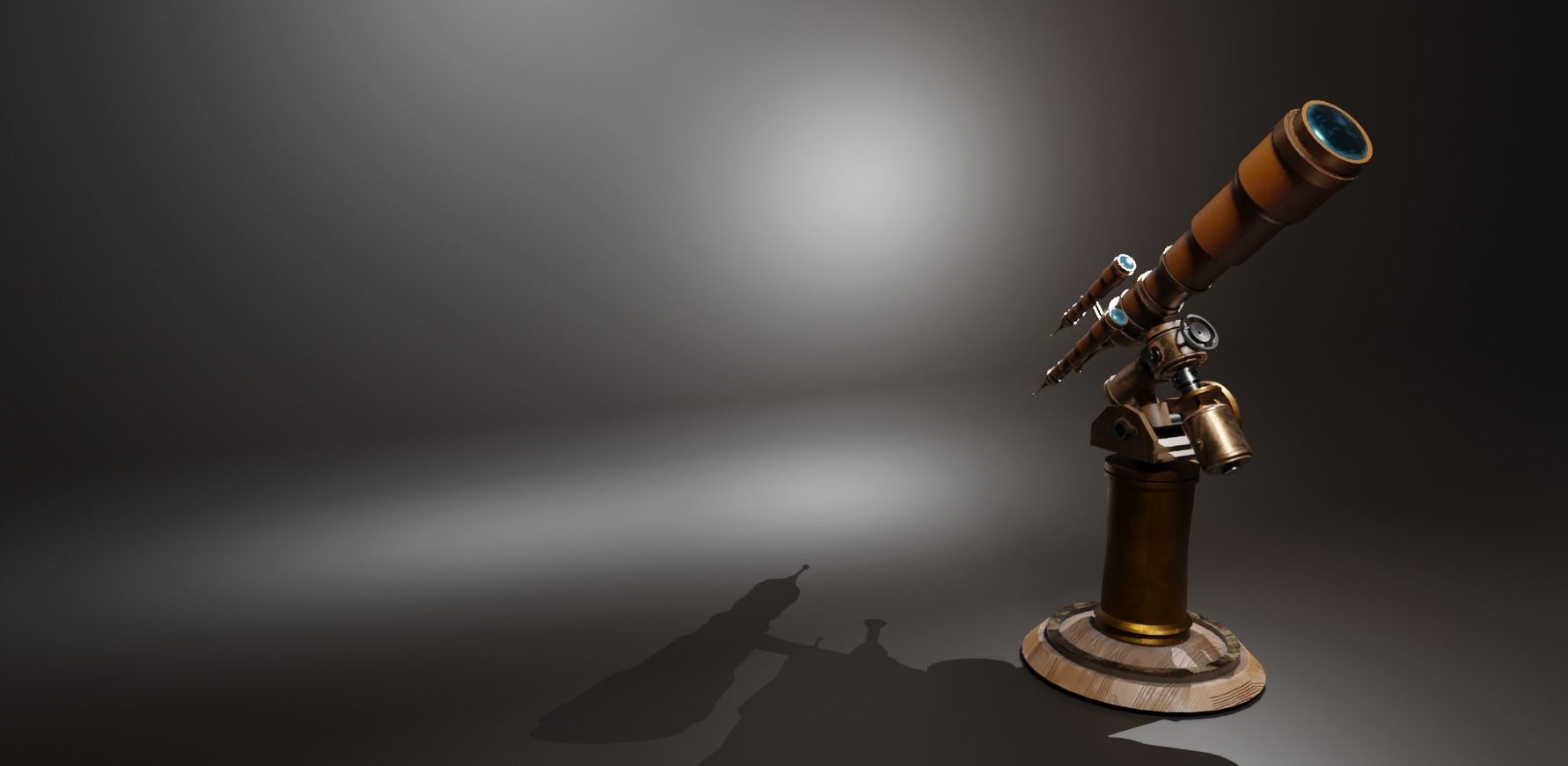 Astronomical Telescope - 1 - Textured 3D model_5