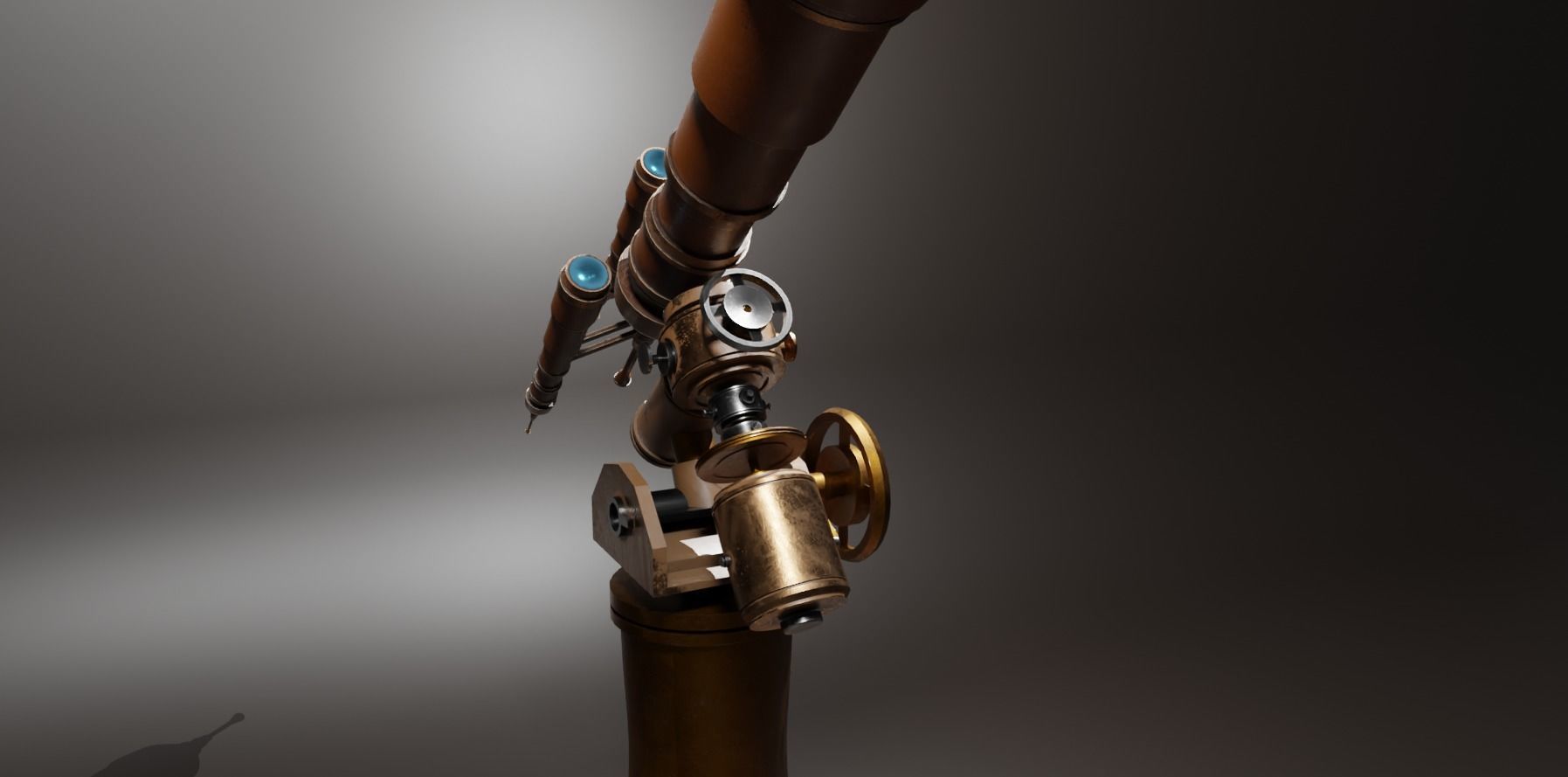 Astronomical Telescope - 1 - Textured 3D model_2