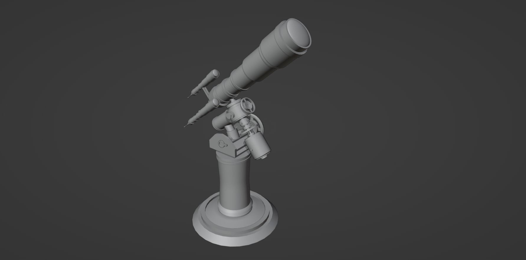 Astronomical Telescope - 1 - Textured 3D model_14