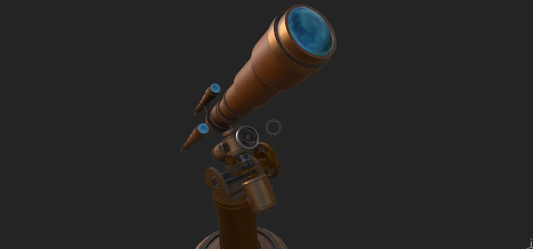 Astronomical Telescope - 1 - Textured 3D model_9